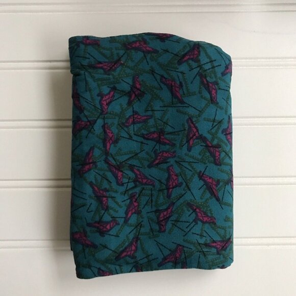 NWT LulaRoe OS Women’s Leggings Teal Birds One Size witchy whimsigoth NEW - Picture 1 of 3